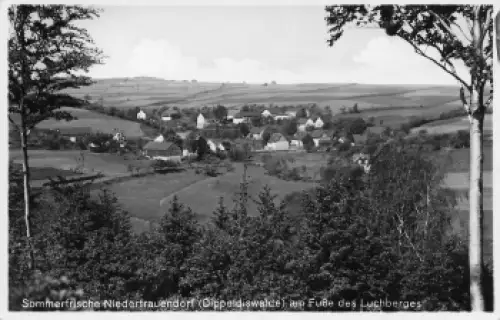 01768 Niederfrauendorf Glashütte Landpoststempel Oberfrauendorf über Dippoldiswalde o 1936