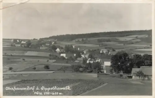 01768 Oberfrauendorf Glashütte Landpoststempel Oberfrauendorf über Dippoldiswalde o um 1936