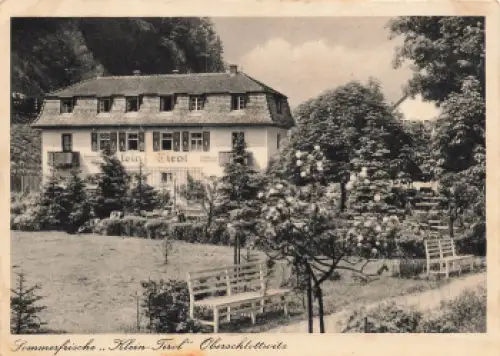 01768 Oberschlottwitz Glashütte Restaurant Klein Tirol * um 1940