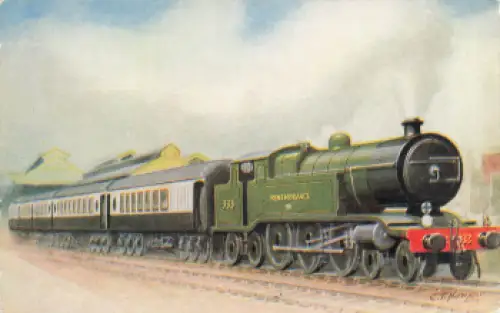 Southern Railway Remembrance Victoria Station Künstlerkarte Howard * ca. 1927