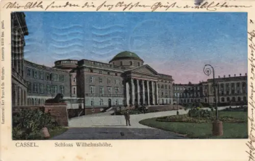 Kassel Schloss Wilhelmshöhe Lunakarte 4038 o 1906