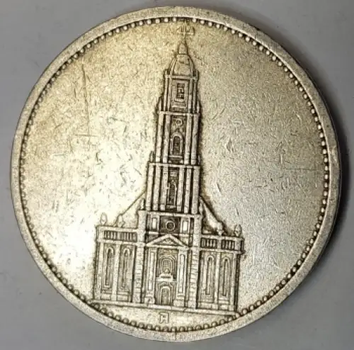 Jäger 0357 - 5 Reichsmark 1934 A Garnisonskirche Silbermünze
