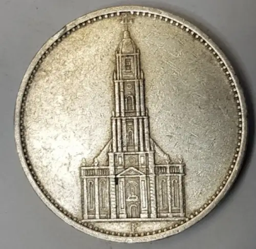Jäger 0357 - 5 Reichsmark 1934 F Garnisonskirche Silbermünze