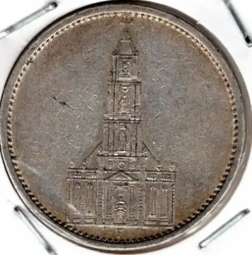 Jäger 0357 - 5 Reichsmark 1935 F Garnisonskirche Silbermünze Deutsches Reich