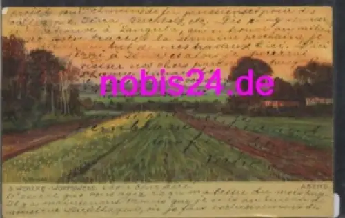 27726 Worpswede Künstlerkarte S. Wencke o 11.6.1904