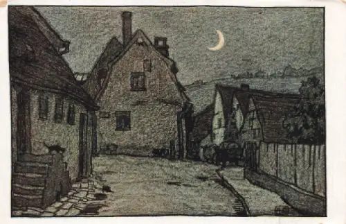 74354 Besigheim Am Kronenberg Künstlerkarte Richard Duschek  * um 1920