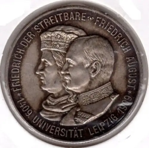2 Mark Sachsen 1909 Friedrich August III. 1904-1918 Universität Leipzig