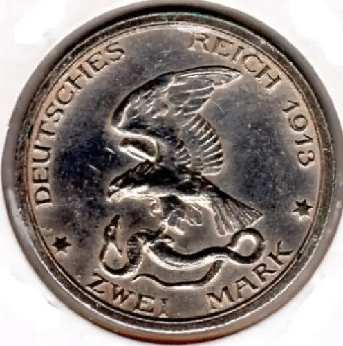 2 Mark Preussen 1913 Jahrhundertfeier der Befreiungskriege