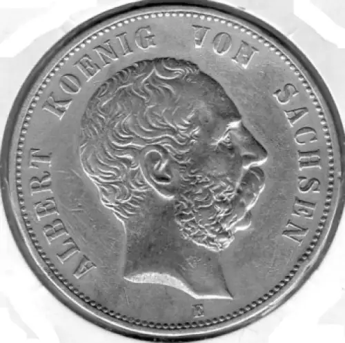 5 Mark Sachsen 1900 König Albert Silbermünze​​​​​​​ Erhaltung!
