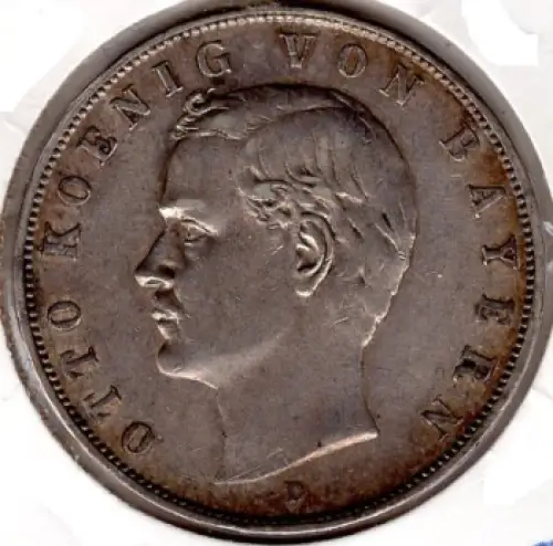 3 Mark Bayern 1908 Otto Silbermünze