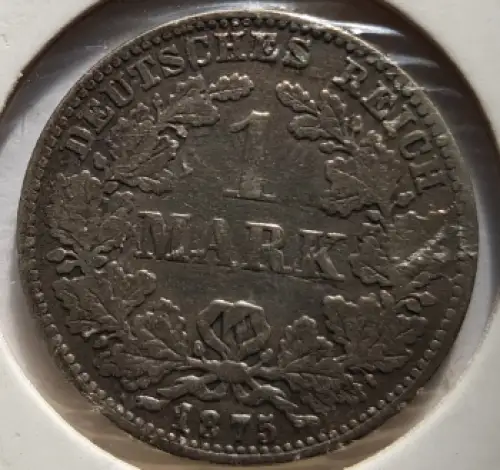1 Mark 1875 G Deutsches Kaiserreich Silbermünze