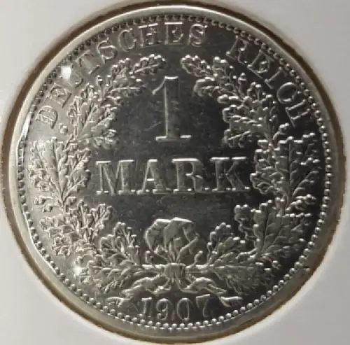 1 Mark 1907 A Deutsches Kaiserreich Silbermünze