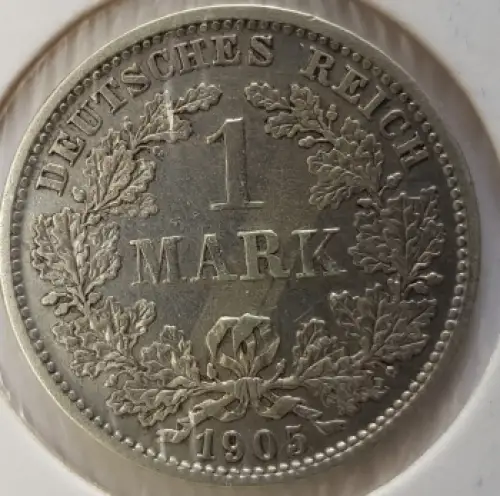 1 Mark 1905 D Deutsches Kaiserreich Silbermünze