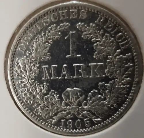 1 Mark 1905 A Deutsches Kaiserreich Silbermünze