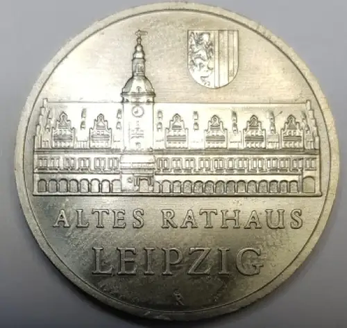 5 Mark DDR 1984 Leipzig Alte Rathaus DDR