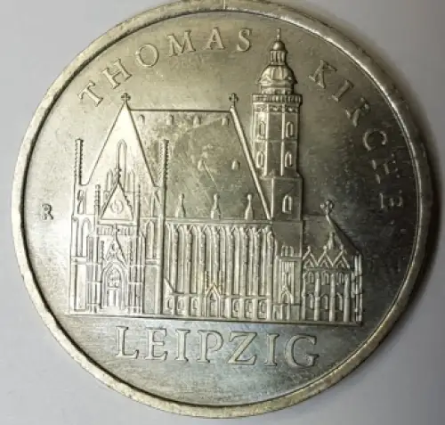 5 Mark DDR 1984 Leipzig Thomas Kirche