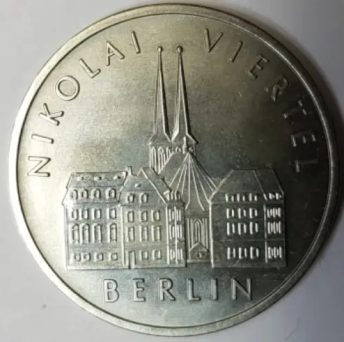 5 Mark DDR 1987 Berlin Nikolai Viertel