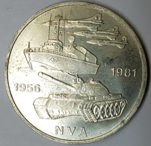 10 Mark DDR 1981 25 Jahre NVA DDR