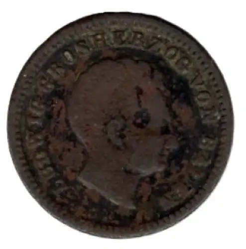 Baden 1 Kreuzer 1828 Ludwig