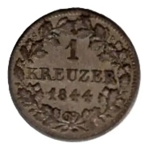Bayern 1 Kreuzer 1844  Ludwig I. Landmünze