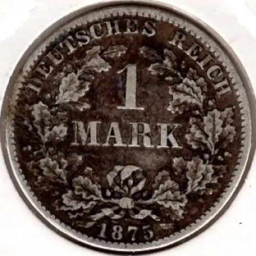 1 Mark 1875 B Kaiserreich Silbermünze