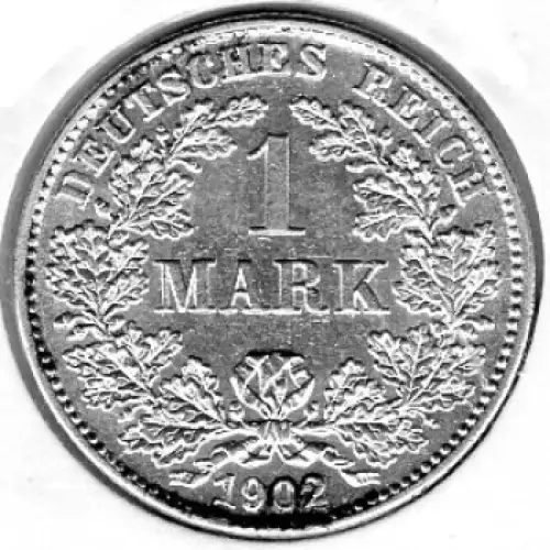 1 Mark 1902 G Deutsches Kaiserreich Silbermünze