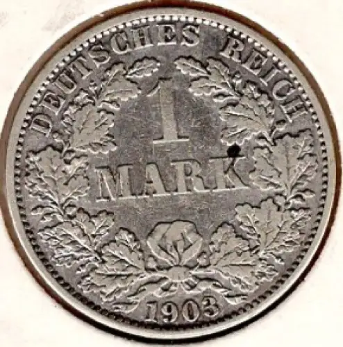 1 Mark 1903 A Deutsches Kaiserreich Silbermünze
