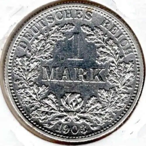 1 Mark 1903 F Deutsches Kaiserreich Silbermünze