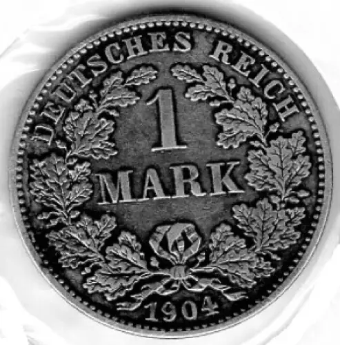 1 Mark 1904 G Deutsches Kaiserreich Silbermünze