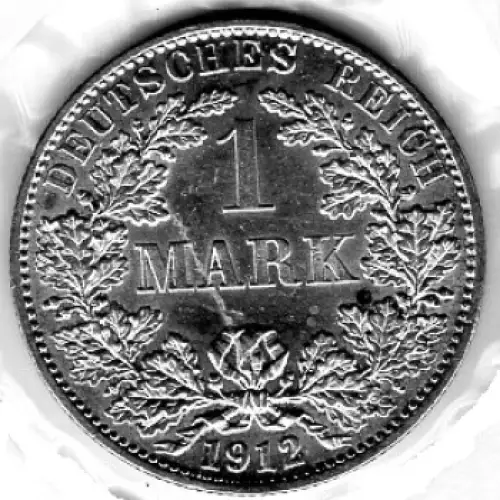 1 Mark 1912 A Deutsches Kaiserreich Silbermünze