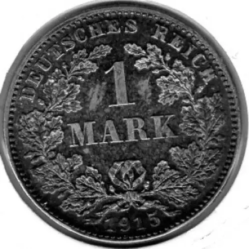 1 Mark 1915 J Deutsches Kaiserreich Silbermünze