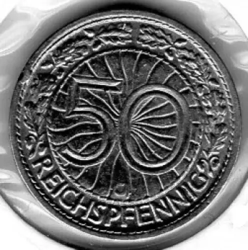 50 Reichspfennig 1928 G Weimarer Republik