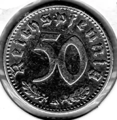 50 Reichspfennig 1941 A Drittes Reich mit Hakenkreuz