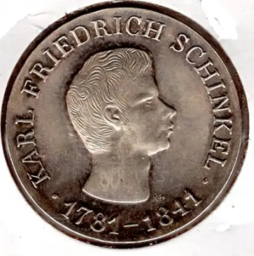 10 Mark DDR 1966 Friedrich Schinkel