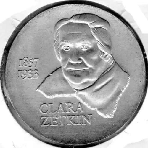 20 Mark DDR 1982 Clara Zetkin Silbermünze