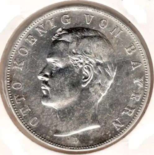 3 Mark Bayern 1911 Otto Silbermünze