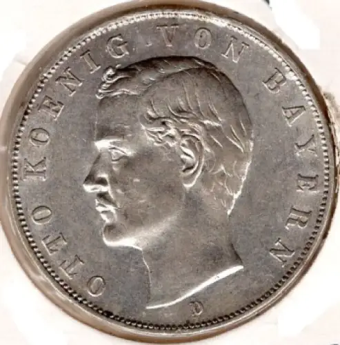 3 Mark Bayern 1912 Otto Silbermünze