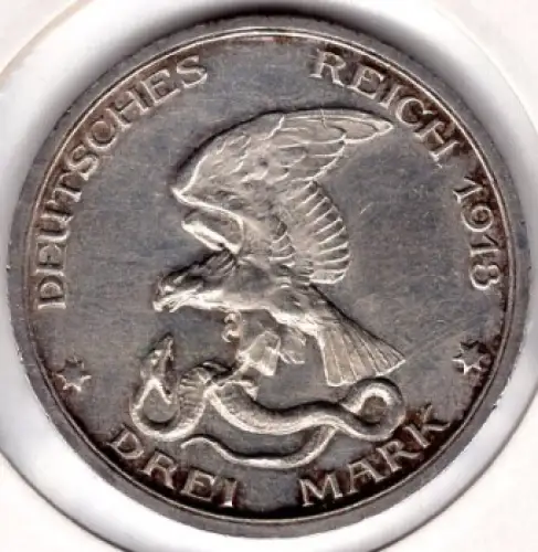 3 Mark Preussen 1913 Jahrhundertfeier der Befreiungskriege Silbermünze