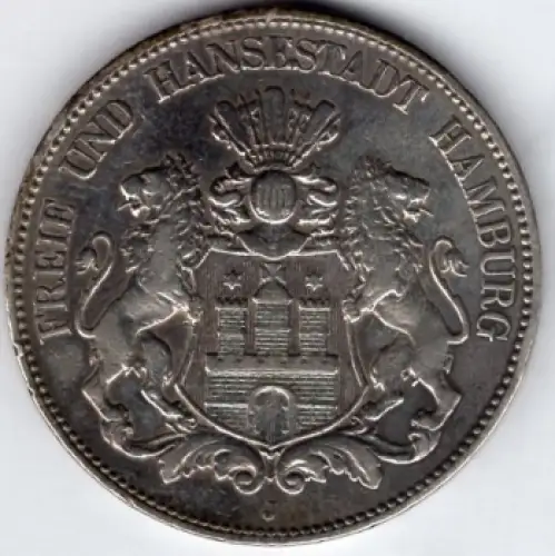 5 Mark Hamburg 1903 Silbermünze