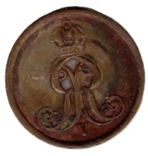 Braunschweig-Calenberg-Hannover 1 Pfennig  1858 B Georg V