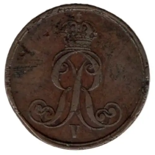 HANNOVER 2 Pfennig 1855 B König Ernst August