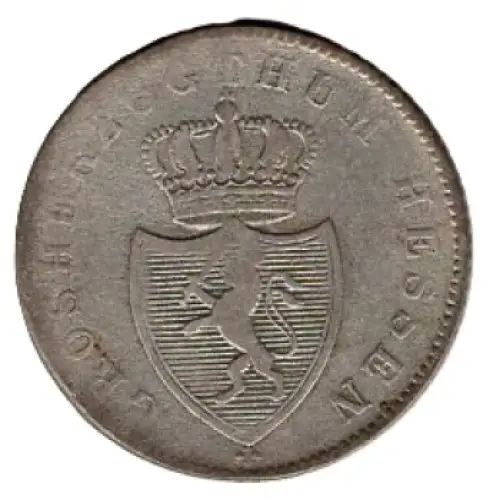 Hessen Grosherzogthum 6 Kreuzer 1838
