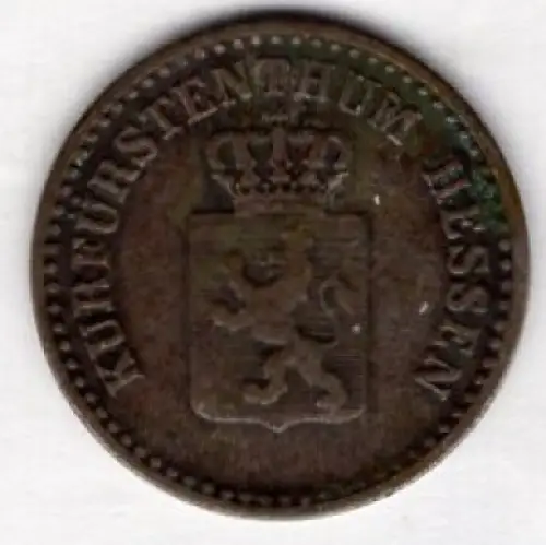 Hessen Kurfürstenthum 1 Silbergroschen 1856 Friedrich Wilhelm I