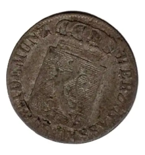 Nassau Herzogthum 6 Kreuzer 1823 Wilhelm