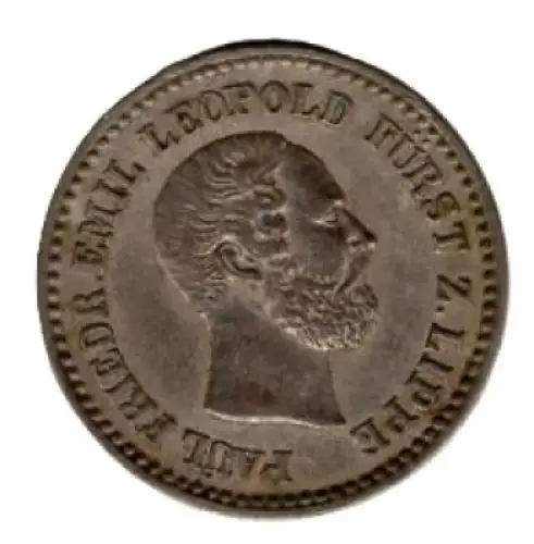 Lippe 1 Silbergroschen 1860 Paul Friedrich Emil Leopold
