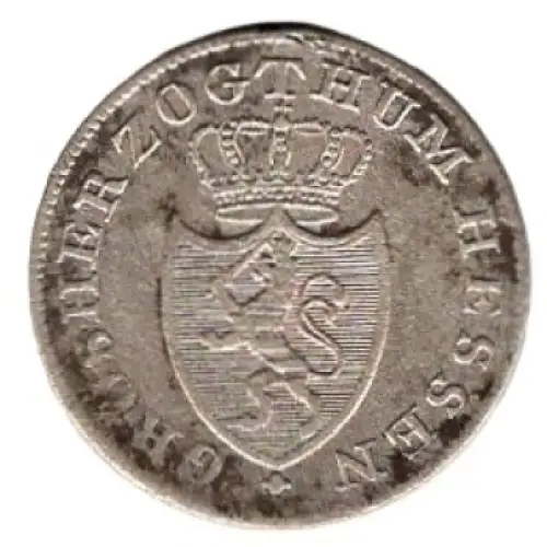 Hessen Groserzogthum 6 Kreuzer 1834 Ludwig II