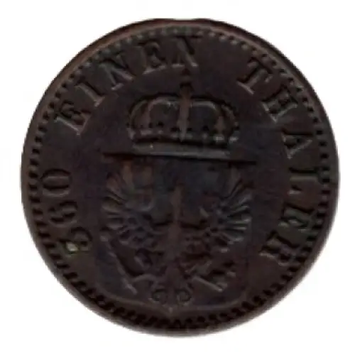 Preußen 1 Pfennig 1869 A Wilhelm I