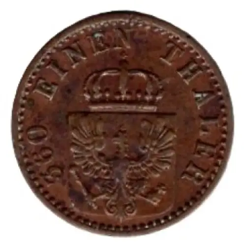 Preußen 1 Pfennig 1870 A Wilhelm I