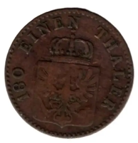 Preußen 2 Pfennig 1863 A Wilhelm I
