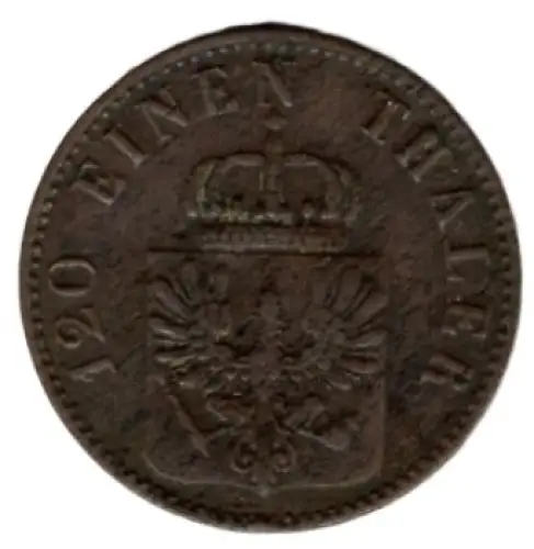 Preußen 3 Pfennig 1848 A Friedrich Wilhelm VI